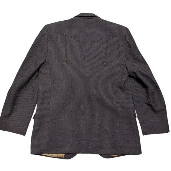 Vintage Tregos Westwear Brown Blazer Men's Size 44‎ Western Sport Coat USA Made - Picture 6 of 14
